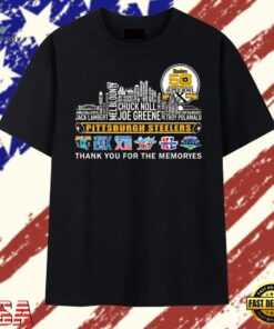 Pittsburgh Steelers 50th Super Bowl Skyline Signatures T Shirt, Trendy 2D Print Shirt Pittsburgh Steelers 50th Super Bowl Skyline Signatures T Shirt