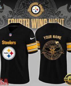 Pittsburgh Steelers Fourth Wing Night 2026 Custom Football Jersey, Fashion Football Jersey Pittsburgh Steelers Fourth Wing Night 2026 Custom Football Jersey