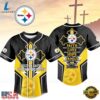 Pittsburgh Steelers NFL Blessed Beyond The Score Baseball Jersey, NFL Baseball Shirt Pittsburgh Steelers Nfl Blessed Beyond The Score Baseball Jersey