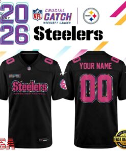 Pittsburgh Steelers NFL Crucial Catch 2026 Black Limited Edition Football Jersey, Fashion Football Jersey Pittsburgh Steelers Nfl Crucial Catch 2026 Black Limited Edition Football Jersey