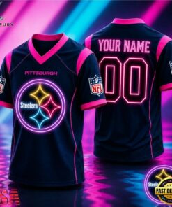 Pittsburgh Steelers NFL Electric Glow Custom Football Jersey, Trending NFL Jersey Pittsburgh Steelers Nfl Electric Glow Custom Football Jersey