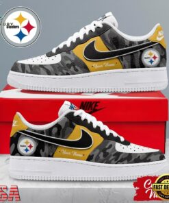 Pittsburgh Steelers NFL End Zone Energy Custom Air Force 1 Shoes Sneaker, NFL Fan AF1 Shoes Pittsburgh Steelers Nfl End Zone Energy Custom Air Force 1 Shoes Sneaker
