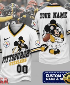 Pittsburgh Steelers NFL Mickey Quarterback Football Jersey, Trending NFL Jersey Pittsburgh Steelers Nfl Mickey Quarterback Football Jersey