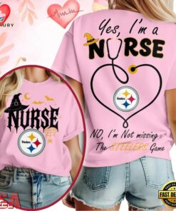 Pittsburgh Steelers NFL Night Shift Never Misses Game Day Halloween Nurse Unisex 3D Shirt, Sports Fans 3D Shirt Pittsburgh Steelers Nfl Night Shift Never Misses Game Day Halloween Nurse Unisex 3D Shirt