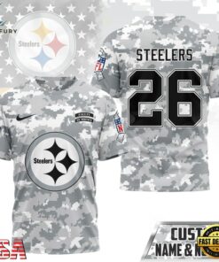 Pittsburgh Steelers NFL Salute to Service Custom Name & Number Camo 3D Shirt, Sports Fans 3D Shirt Pittsburgh Steelers Nfl Salute TO Service Custom Name Number Camo 3D Shirt