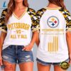 Pittsburgh Steelers NFL vs All Y' All United We Stand V Neck T Shirt, NFL Team V Neck Tee Pittsburgh Steelers Nfl VS All Y All United WE Stand V Neck T Shirt