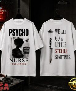 Psycho Nurse Bates Motel Halloween 3D Shirt, Trending Music 3D Tee Psycho Nurse Bates Motel Halloween 3D Shirt
