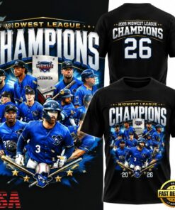 Quad Cities River Bandits 2026 Midwest League Black T Shirt, Viral 3D Graphic Tee Quad Cities River Bandits 2026 Midwest League Black T Shirt