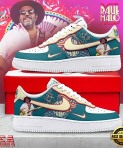 Raul Malo Merry Christmas Teal Country Rock Graphic Air Force 1 Shoes, Music Lover AF1 Shoes Raul Malo Merry Christmas Teal Country Rock Graphic Air Force 1 Shoes