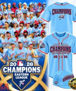Reading Fightin Phils Eastern League Champions Limited Edition Baseball Jersey, Hot Baseball Jersey Reading Fightin Phils Eastern League Champions Limited Edition Baseball Jersey