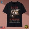 Rush Fifty Something Tour 2026 58th Anniversary 1968 2026 Signatures T Shirt, Music 2D Graphic Tee Rush Fifty Something Tour 2026 58th Anniversary 1968 2026 Signatures T Shirt