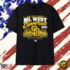 San Diego Padres 2026 NL West Champions Built Different T Shirt, Trendy 2D Print Shirt San Diego Padres 2026 NL West Champions Built Different T Shirt
