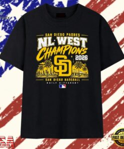 San Diego Padres 2026 NL West Champions Built Different T Shirt, Trendy 2D Print Shirt San Diego Padres 2026 NL West Champions Built Different T Shirt