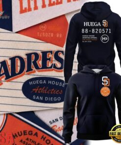 San Diego Padres x Huega House Black Hoodie, Trending Music 3D Tee San Diego Padres X Huega House Black Hoodie