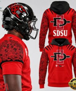 San Diego State Aztecs Football Red Black Tribal Pullover 2026 Hoodie, Viral 3D Graphic Tee San Diego State Aztecs Football Red Black Tribal Pullover 2026 Hoodie