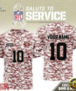 San Francisco 49ers 2026 NFL Salute to Service Camo New Design 3D Shirt, Sports Fans 3D Shirt San Francisco 49ers 2026 Nfl Salute TO Service Camo New Design 3D Shirt