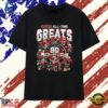 San Francisco 49ers 80th Anniversary All Time Greats Graphic T Shirt, Trendy 2D Print Shirt San Francisco 49ers 80th Anniversary All Time Greats Graphic T Shirt