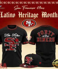 San Francisco 49ers Latino Heritage Month 2026 Black Graphic T Shirt, Viral 3D Graphic Tee San Francisco 49ers Latino Heritage Month 2026 Black Graphic T Shirt