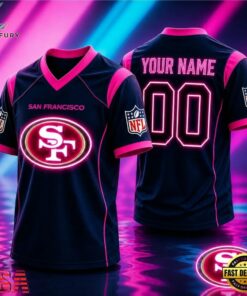 San Francisco 49ers NFL Electric Glow Custom Football Jersey, Trending NFL Jersey San Francisco 49ers Nfl Electric Glow Custom Football Jersey