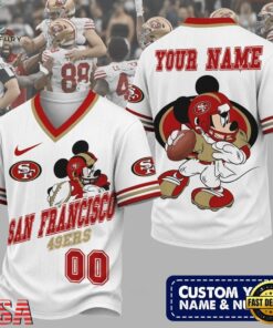 San Francisco 49ers NFL Mickey Quarterback Football Jersey, Trending NFL Jersey San Francisco 49ers Nfl Mickey Quarterback Football Jersey
