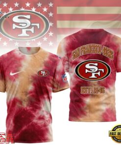 San Francisco 49ers NFL Sunday Legends Tie Dye 3D Shirt, Sports Fans 3D Shirt San Francisco 49ers Nfl Sunday Legends Tie Dye 3D Shirt