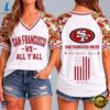 San Francisco 49ers NFL vs All Y' All United We Stand V Neck T Shirt, NFL Team V Neck Tee 3 San Francisco 49ers NFL vs All Y' All United We Stand V Neck T Shirt, NFL Team V Neck Tee San Francisco 49ers Nfl VS All Y All United WE Stand V Neck T Shirt
