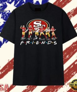 San Francisco 49ers Team Signatures TV Show Parody Graphic T Shirt, Trendy 2D Print Shirt San Francisco 49ers Team Signatures TV Show Parody Graphic T Shirt