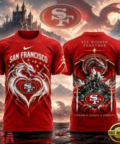 San Francisco 49ers x Fourth Wing Night 2026 Limited Edition T Shirt, Trending Music 3D Tee San Francisco 49ers X Fourth Wing Night 2026 Limited Edition T Shirt