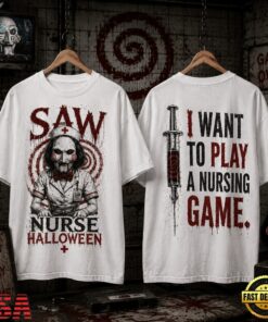 Saw Nurse Play the Shift Halloween 3D Shirt, Trending Music 3D Tee Saw Nurse Play The Shift Halloween 3D Shirt