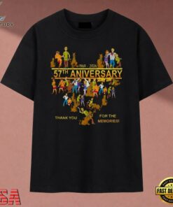 Scooby Doo 57th Anniversary 1969 2026 Thank You For The Memories T Shirt, Music 2D Graphic Tee Scooby Doo 57th Anniversary 1969 2026 Thank You For The Memories T Shirt