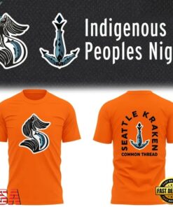 Seattle Kraken Indigenous Peoples Night Limited Edition T Shirt, Viral 3D Graphic Tee Seattle Kraken Indigenous Peoples Night Limited Edition T Shirt