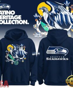 Seattle Seahawks Latino Heritage Limited Edition Hoodie Shirt, Viral 3D Graphic Tee Seattle Seahawks Latino Heritage Limited Edition Hoodie Shirt