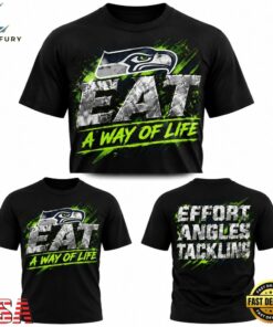 Seattle Seahawks Mike Macdonald Eat A Way Of Life 2026 3D Shirt, Viral 3D Graphic Tee Seattle Seahawks Mike Macdonald Eat A Way OF Life 2026 3D Shirt