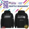 Seattle Seahawks NFL Crucial Catch 2026 Limited Edition Black Hoodie Shirt, Sports Fans 3D Shirt Seattle Seahawks Nfl Crucial Catch 2026 Limited Edition Black Hoodie Shirt