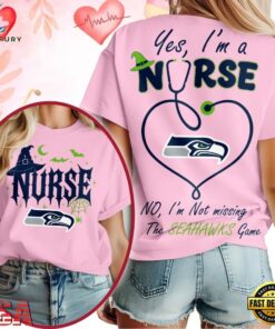 Seattle Seahawks NFL Night Shift Never Misses Game Day Halloween Nurse Unisex 3D Shirt, Sports Fans 3D Shirt Seattle Seahawks Nfl Night Shift Never Misses Game Day Halloween Nurse Unisex 3D Shirt