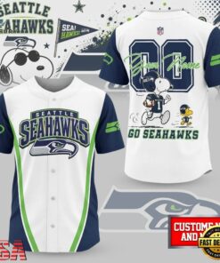 Seattle Seahawks NFL Snoopy Ultimate Game Day Personalized Jersey Shirt, NFL Baseball Shirt Seattle Seahawks Nfl Snoopy Ultimate Game Day Personalized Jersey Shirt