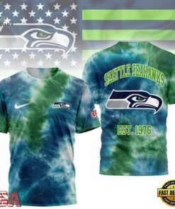 Seattle Seahawks NFL Sunday Legends Tie Dye 3D Shirt, Sports Fans 3D Shirt Seattle Seahawks Nfl Sunday Legends Tie Dye 3D Shirt