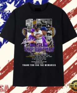 Skip Bertman LSU Tigers Legend Memorial 1938 2026 Graphic T Shirt, Trendy 2D Print Shirt Skip Bertman Lsu Tigers Legend Memorial 1938 2026 Graphic T Shirt