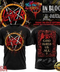 Slayer Reign in Blood 40th Anniversary 2026 Limited Edition T Shirt, Trending Music 3D Tee Slayer Reign IN Blood 40th Anniversary 2026 Limited Edition T Shirt