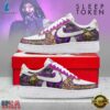 Sleep Token Even In Arcadia Purple Floral & Gold Flamingo Air Force 1 Shoes, Music Lover AF1 Shoes Sleep Token Even IN Arcadia Purple Floral Gold Flamingo Air Force 1 Shoes