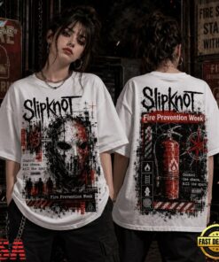 Slipknot Fire Prevention Week Industrial 3D Shirt, Trending Music 3D Tee Slipknot Fire Prevention Week Industrial 3D Shirt