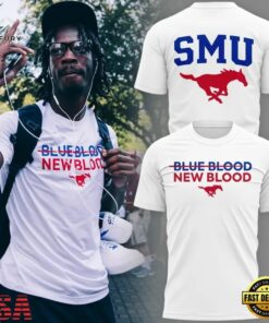 SMU football BLUE BLOOD NEW BLOOD 2026 3D Shirt, Viral 3D Graphic Tee Smu Football Blue Blood New Blood 2026 3D Shirt