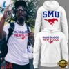 SMU football BLUE BLOOD NEW BLOOD 2026 Hoodie, Viral 3D Graphic Tee Smu Football Blue Blood New Blood 2026 Hoodie