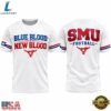 SMU Mustangs Football Blue Blood New Blood 2026 T Shirt, Viral 3D Graphic Tee Smu Mustangs Football Blue Blood New Blood 2026 T Shirt