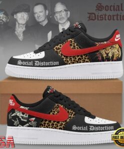 Social Distortion Punk Rock Custom Air Force 1 Shoes, Music Lover AF1 Shoes Social Distortion Punk Rock Custom Air Force 1 Shoes