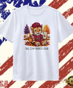 South Carolina Gamecocks Tiger Fall Is My Favorite Color T Shirt, Trendy 2D Print Shirt South Carolina Gamecocks Tiger Fall IS MY Favorite Color T Shirt
