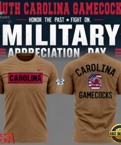 South Carolina Gamecocks x Military Appreciation 2026 Limited Edition T Shirt, Viral 3D Graphic Tee South Carolina Gamecocks X Military Appreciation 2026 Limited Edition T Shirt