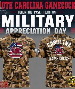 South Carolina Gamecocks x Military Appreciation 2026 Special New Camo 3D Shirt, Viral 3D Graphic Tee South Carolina Gamecocks X Military Appreciation 2026 Special New Camo 3D Shirt