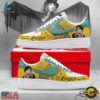 Stevie Nicks Custom Air Force 1 Shoes, Gypsy Lyrics Yellow Teal Graphic Sneakers, Music Lover AF1 Shoes Stevie Nicks Custom Air Force 1 Shoes Gypsy Lyrics Yellow Teal Graphic Sneakers
