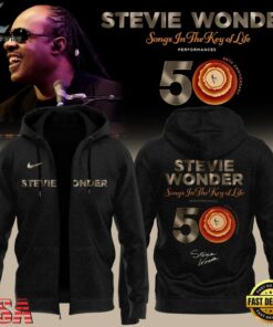 Stevie Wonder Songs in the Key of Life Performances 50th Anniversary Signed Zip Hoodie, Trending Music 3D Tee Stevie Wonder Songs IN The Key OF Life Performances 50th Anniversary Signed Zip Hoodie